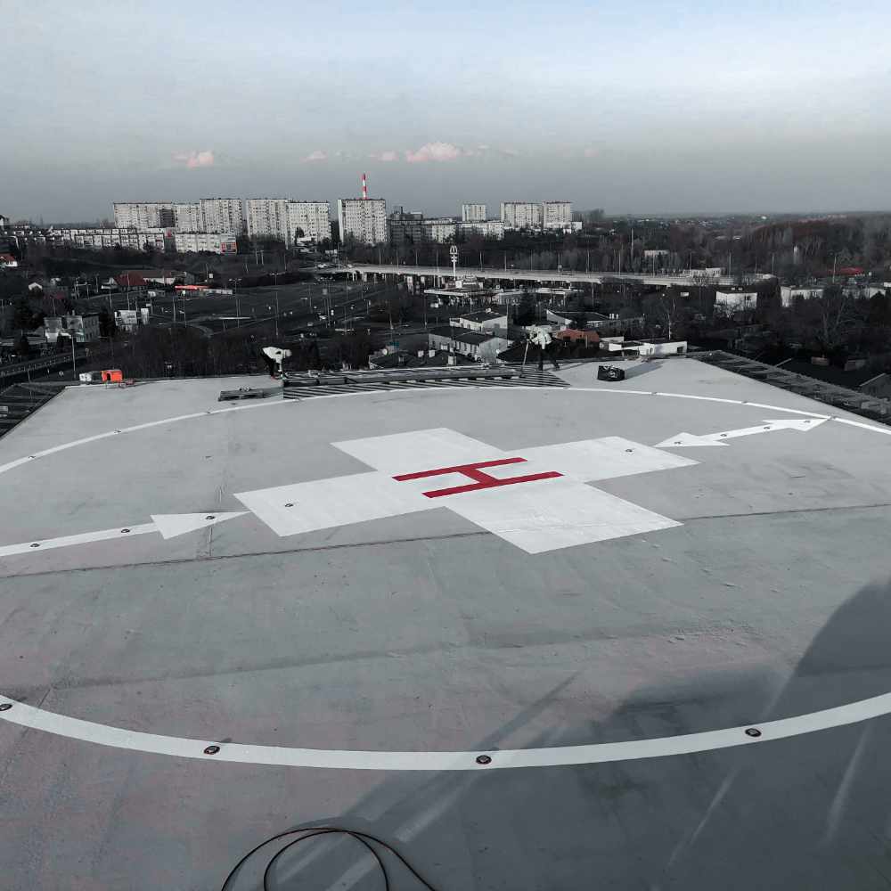 lądowiska malowanie znaków